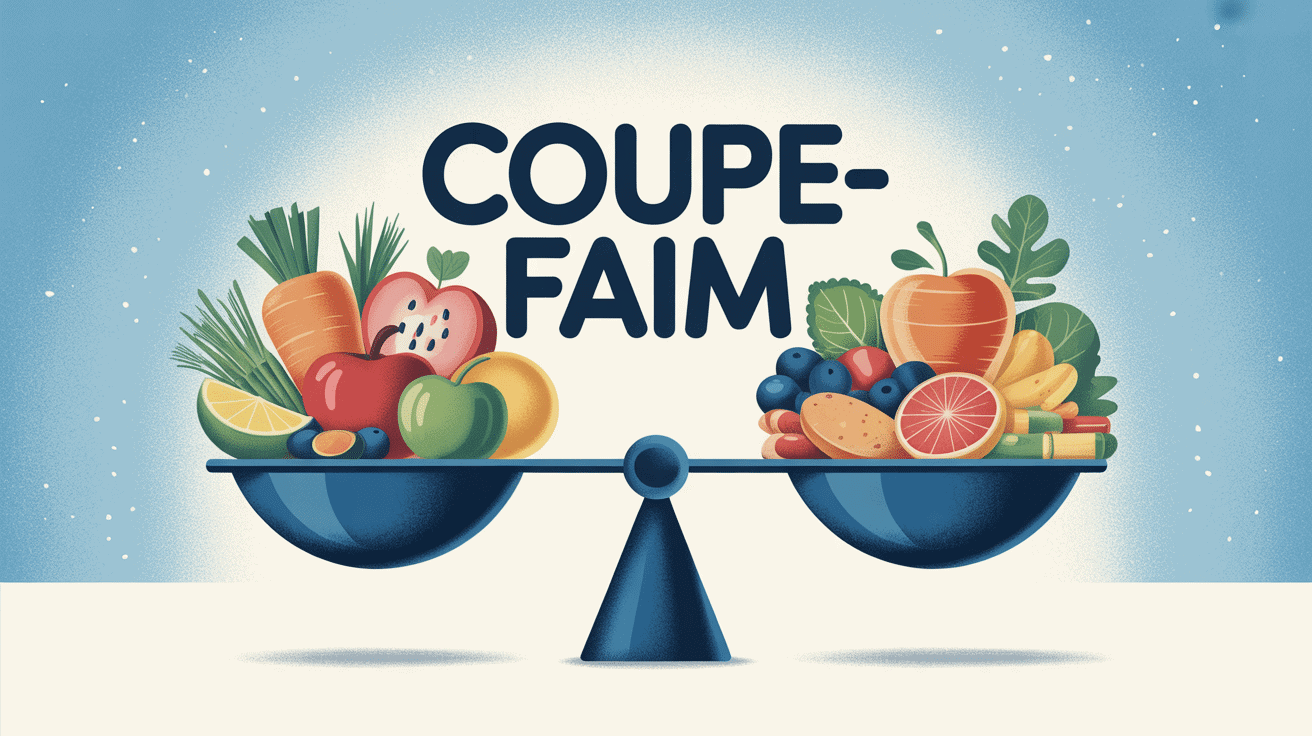 balance cuisine aliments sains compléments coupe faim