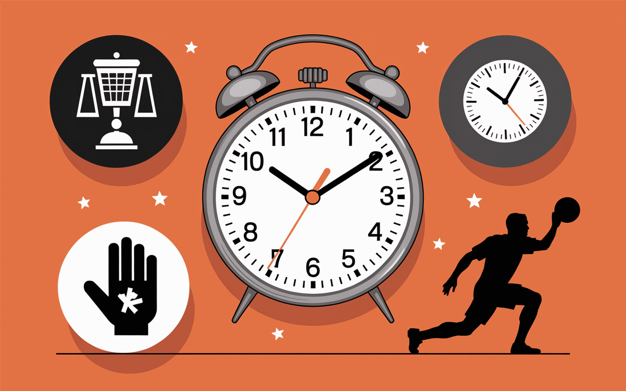 Horloge de match de basket français