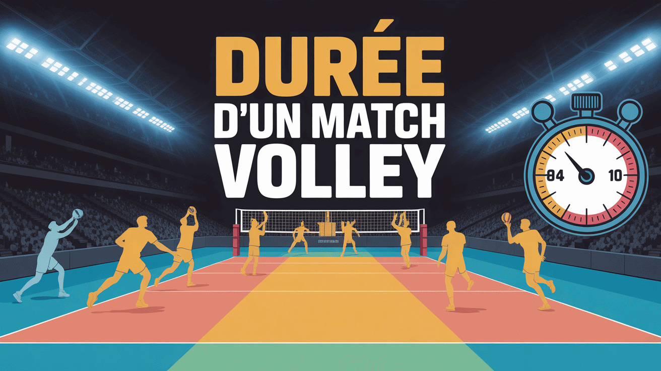 Terrain de volley moderne avec chronomètre
