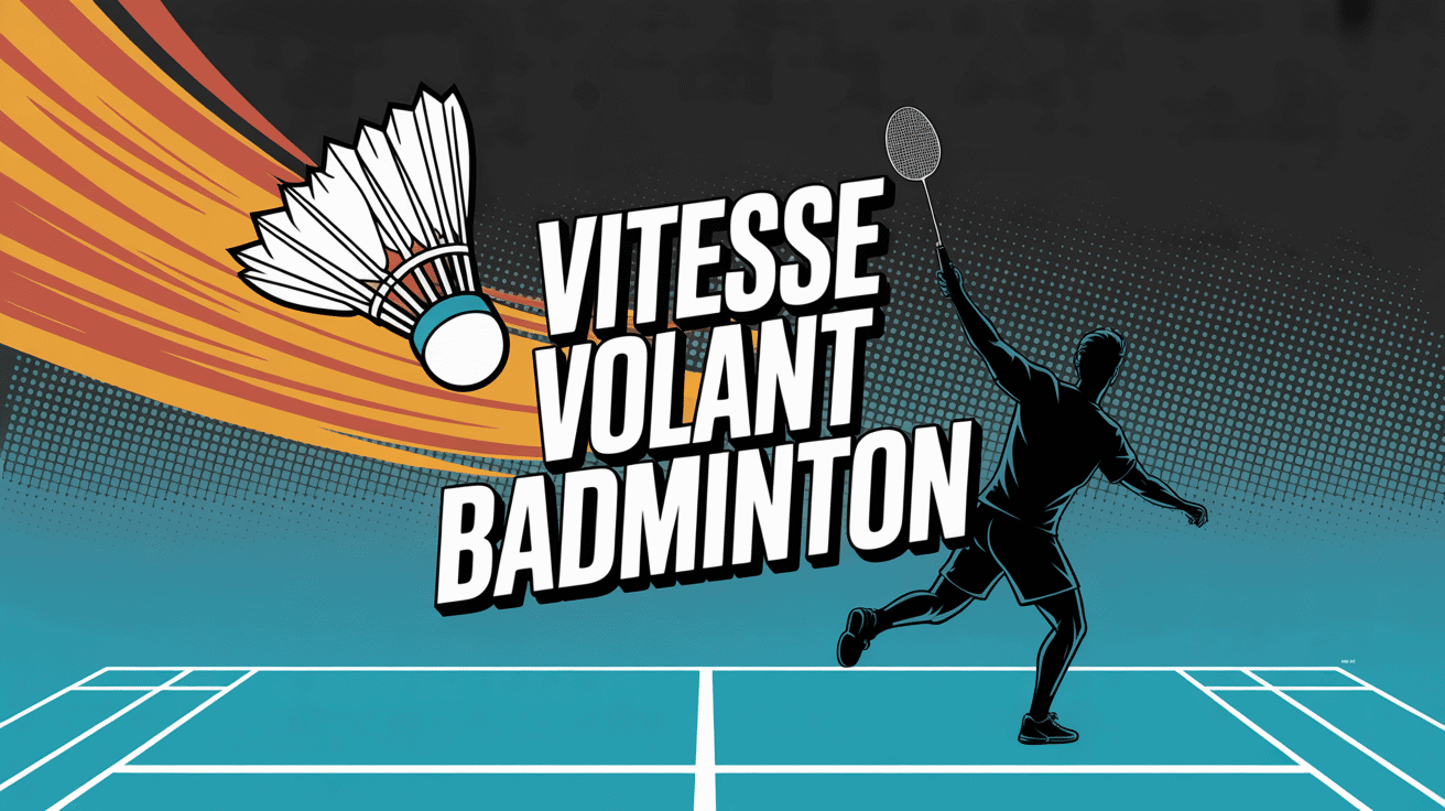 Joueur de badminton smash rapide silhouette