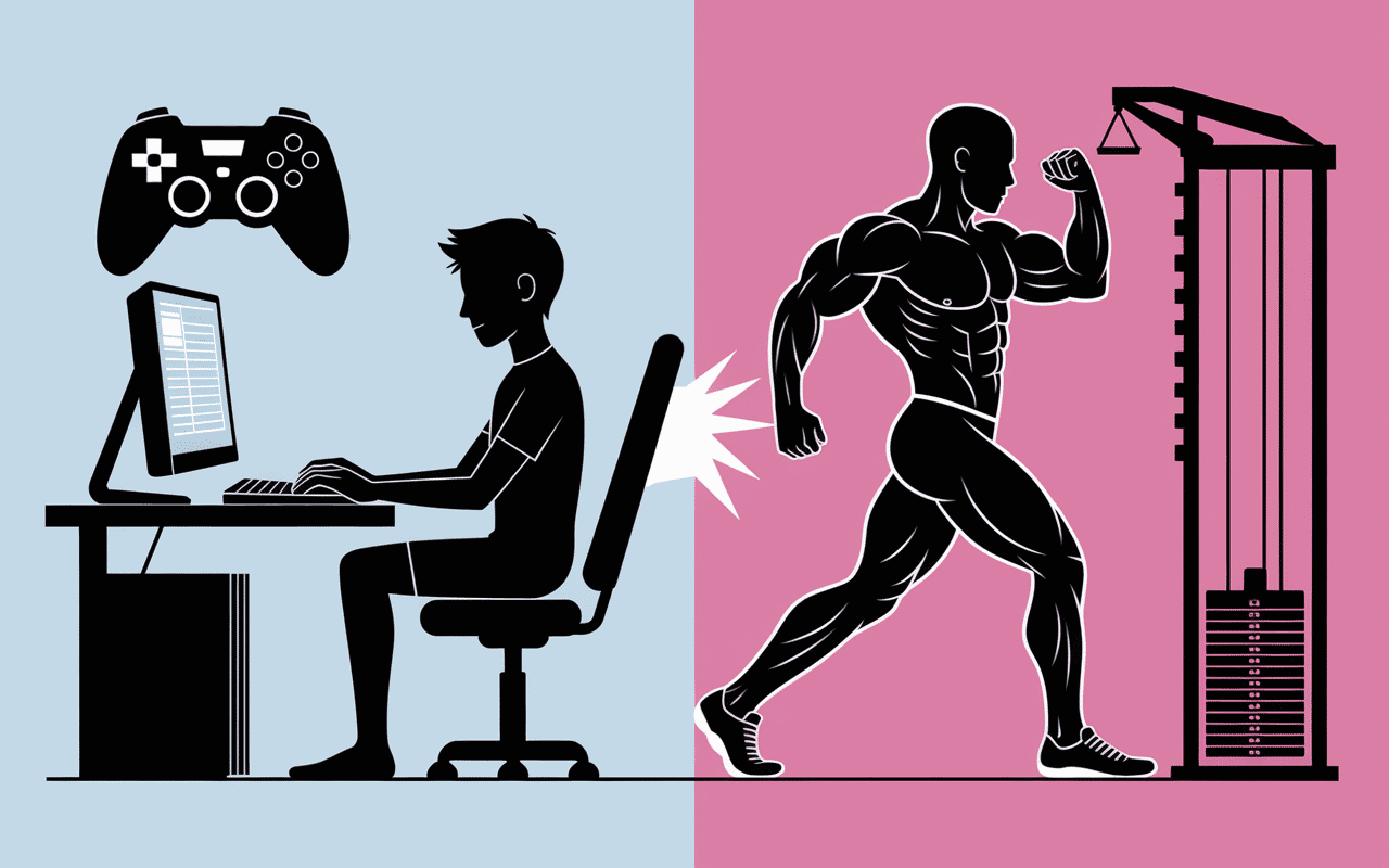 Évolution de Zyzz, du geek au bodybuilder
