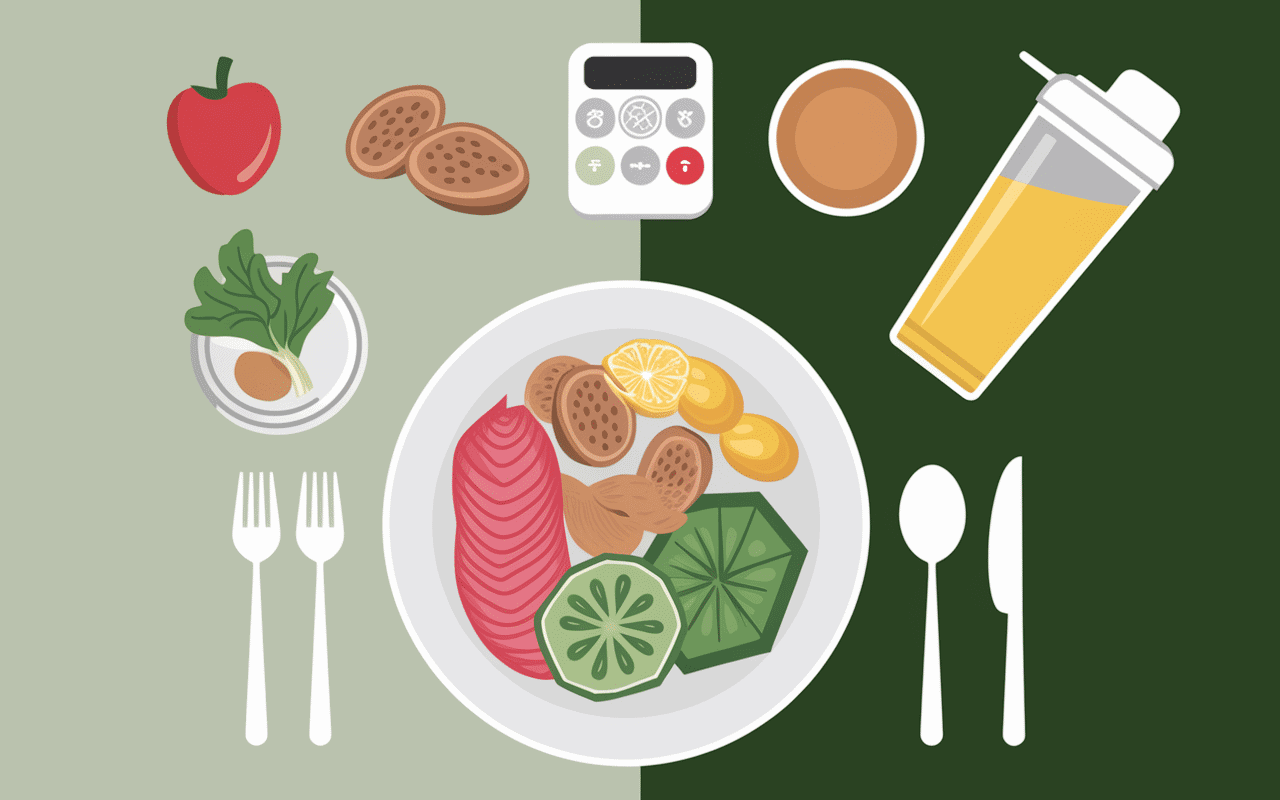 Assiette équilibrée nutrition musculation homme maigre