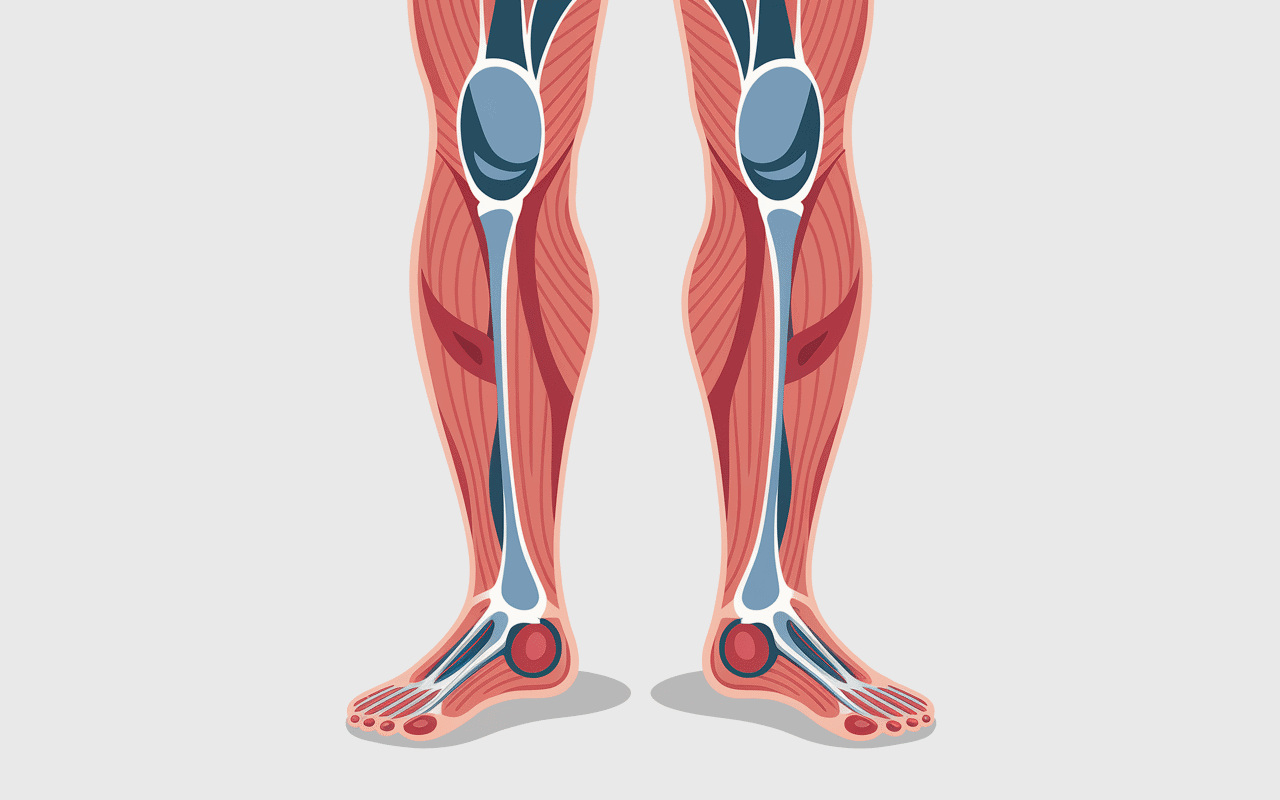 Schéma circulation jambes lourdes musculation