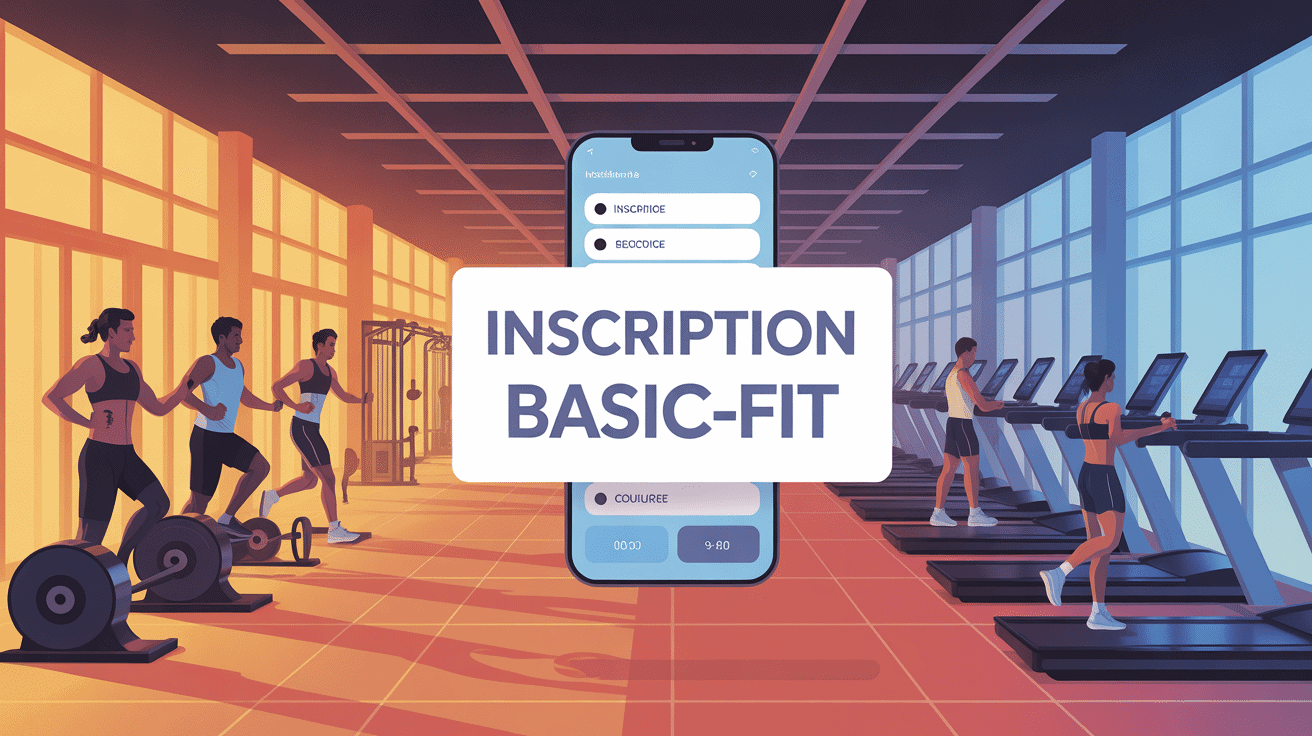 illustration inscription basic fit salle de sport