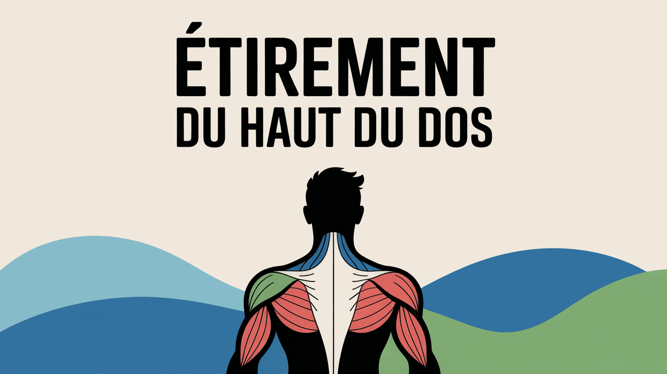 etirement haut du dos trapèzes rhomboides