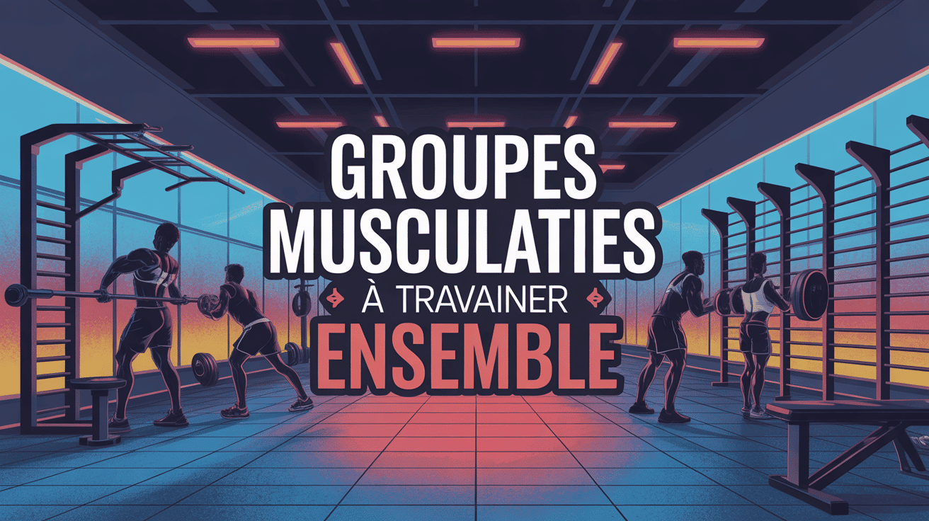 Groupe musculaire a travailler ensemble illustration salle musculation