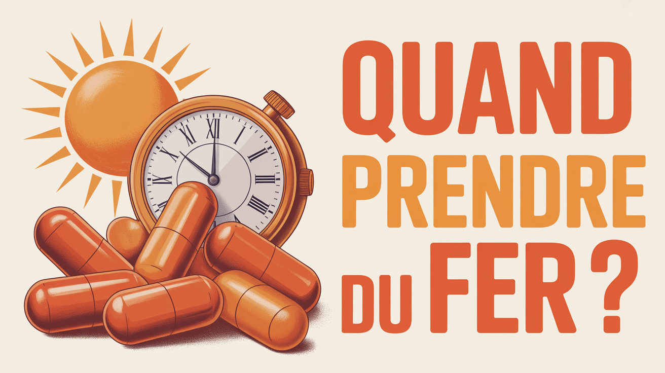 a quel moment de la journee prendre du fer capsules et horloge soleil