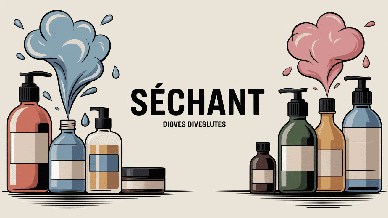 c est quoi un sechant illustration produits cosmetique menager