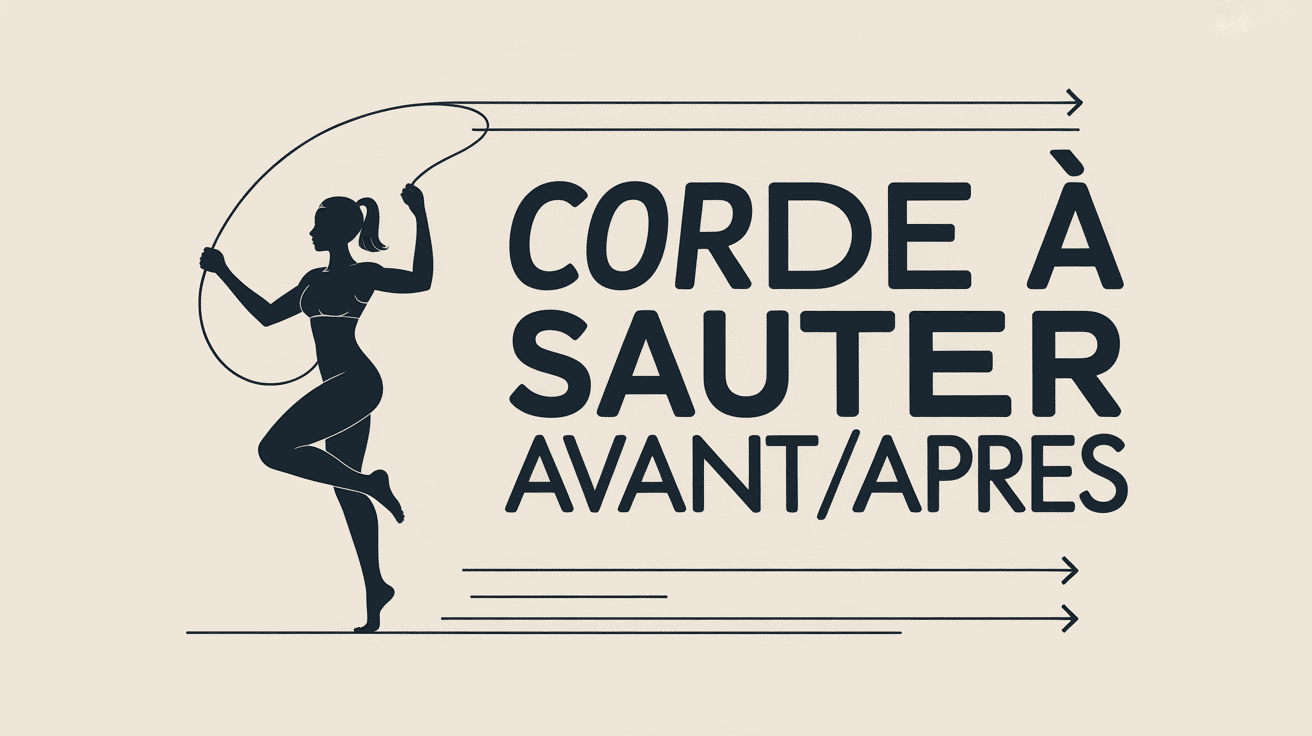 corde a sauter avant apres silhouette transformation