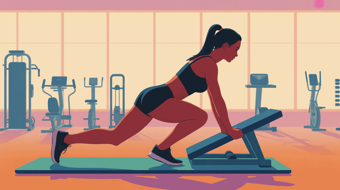 machine salle de sport fessier femme presse jambes