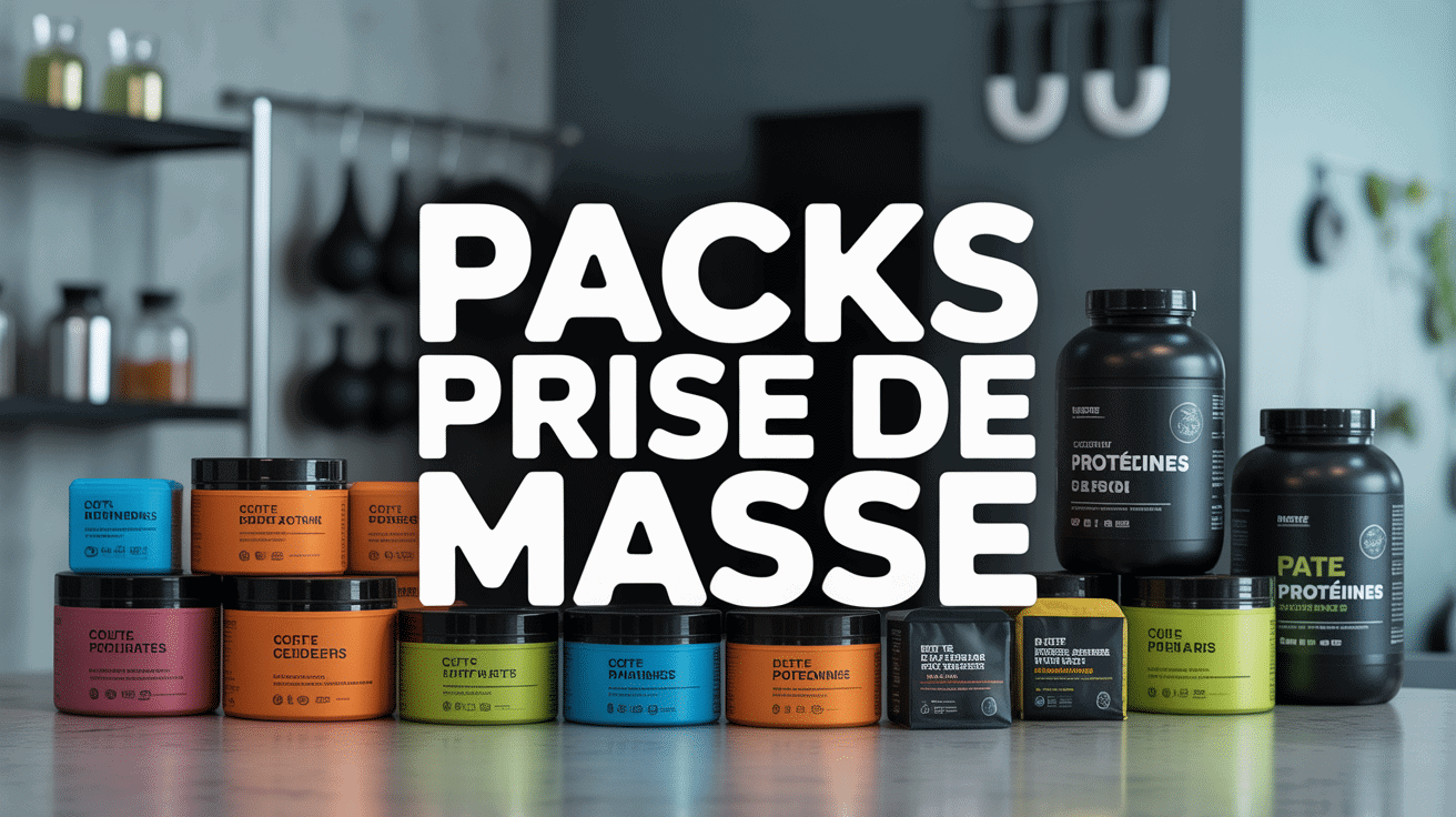 vue d'ensemble pack prise de masse compléments