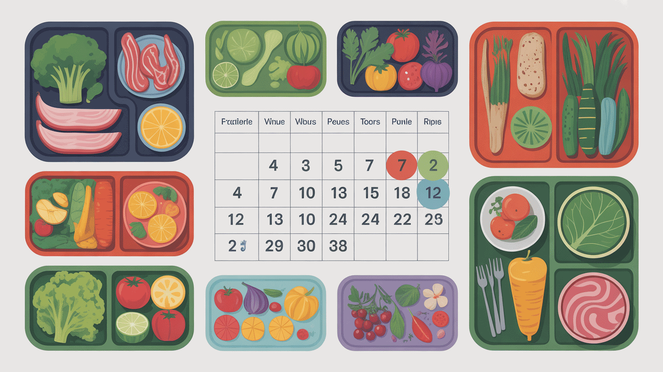 regime 5 kg en 1 semaine menu planning repas semaine