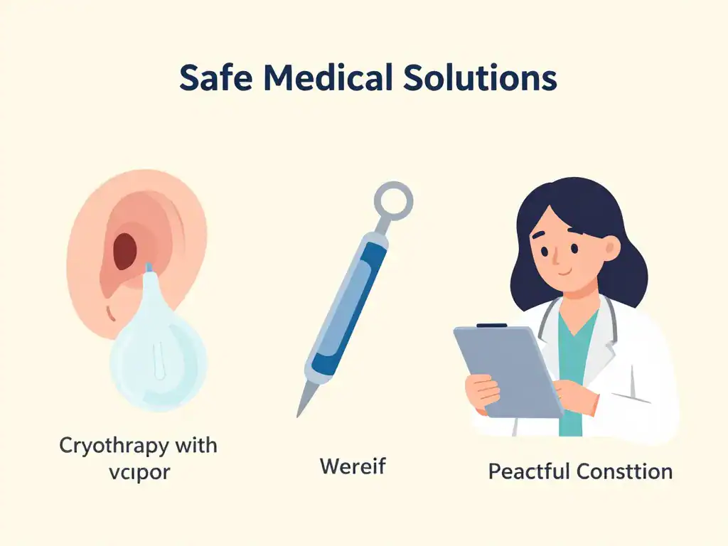 solutions médicales acrochordon dentifrice sans danger