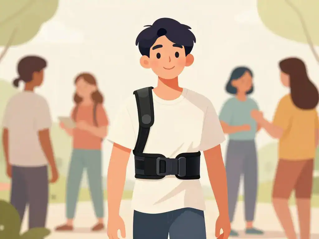 adolescent quotidien corset scoliose