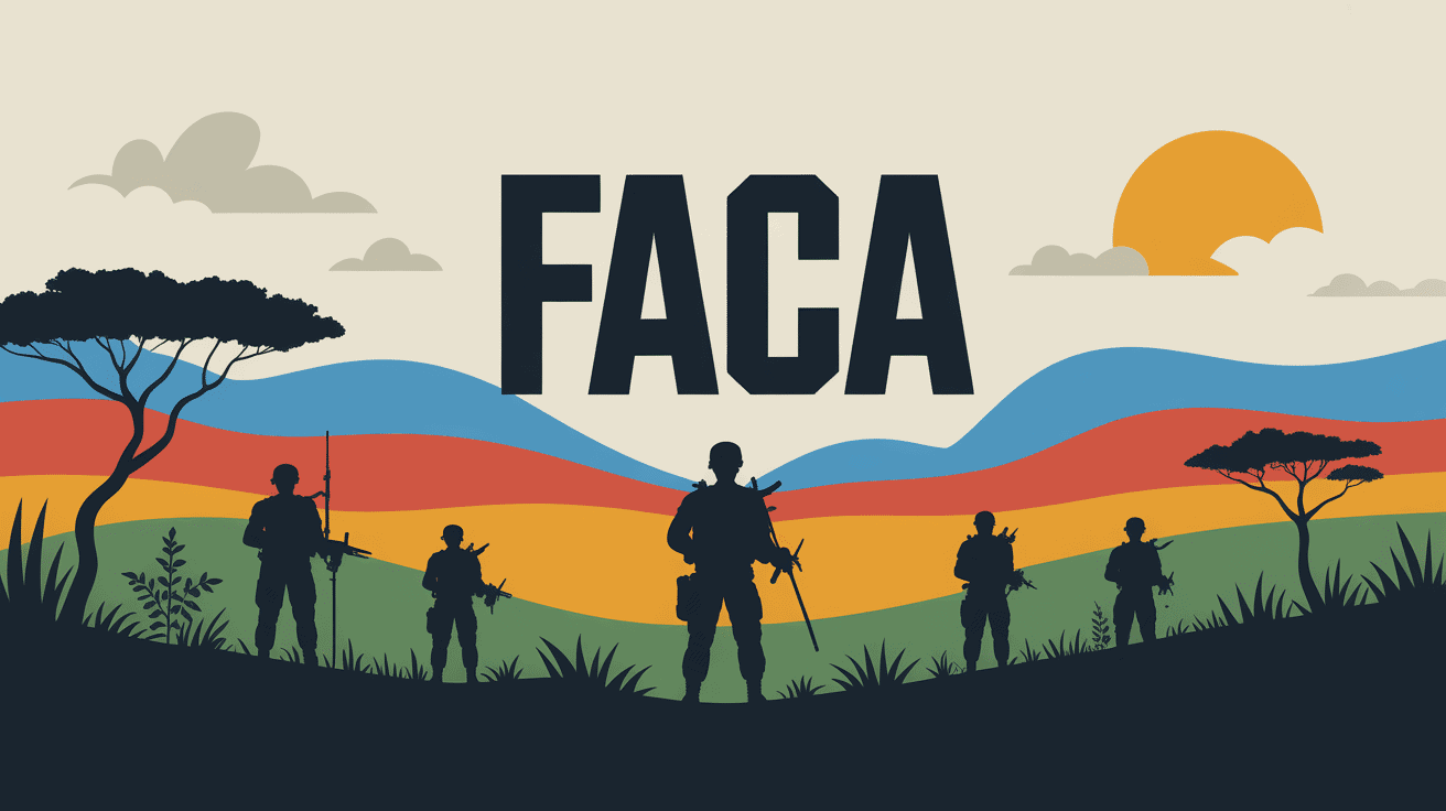 illustration centrale faca paysage africain stylisé