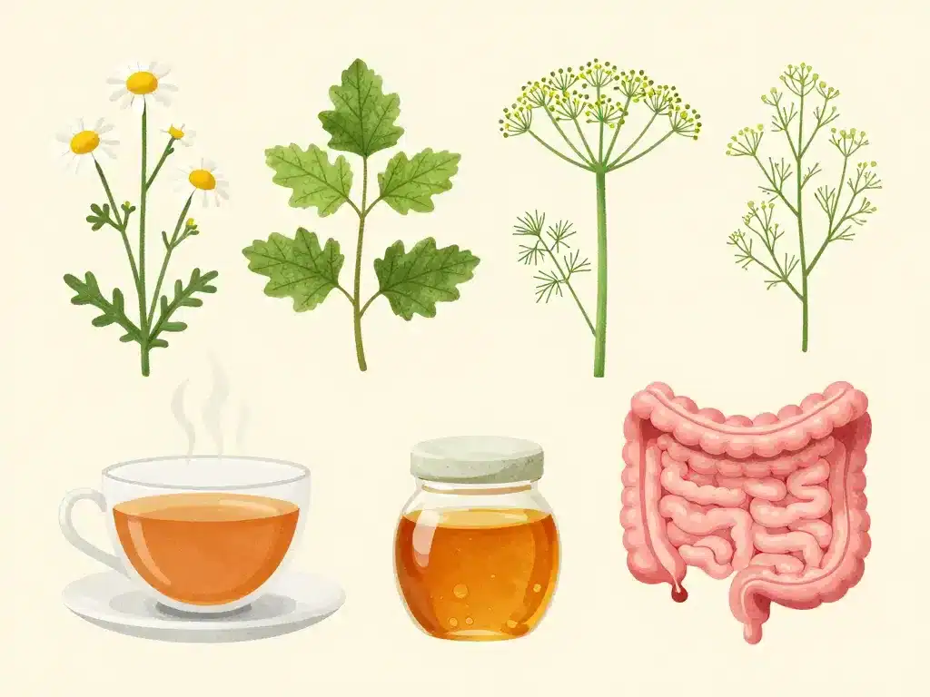 hernie hiatale remède de grand-mère infusions plantes digestives