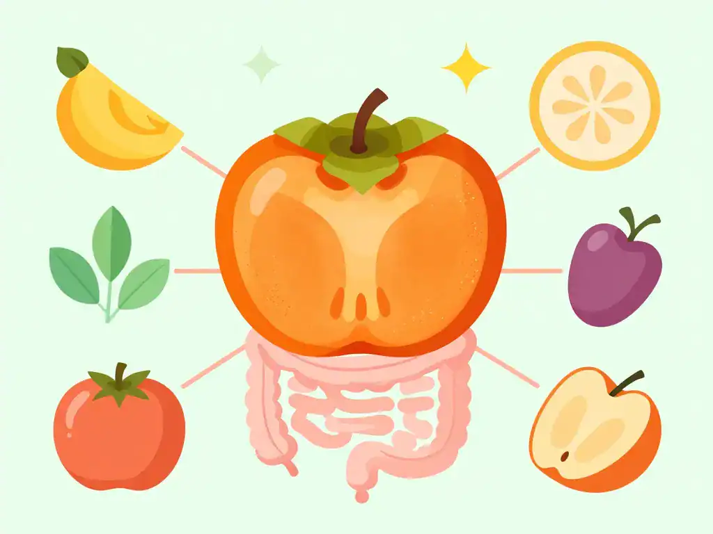 diagramme bienfaits nutritionnels kaki et cancer