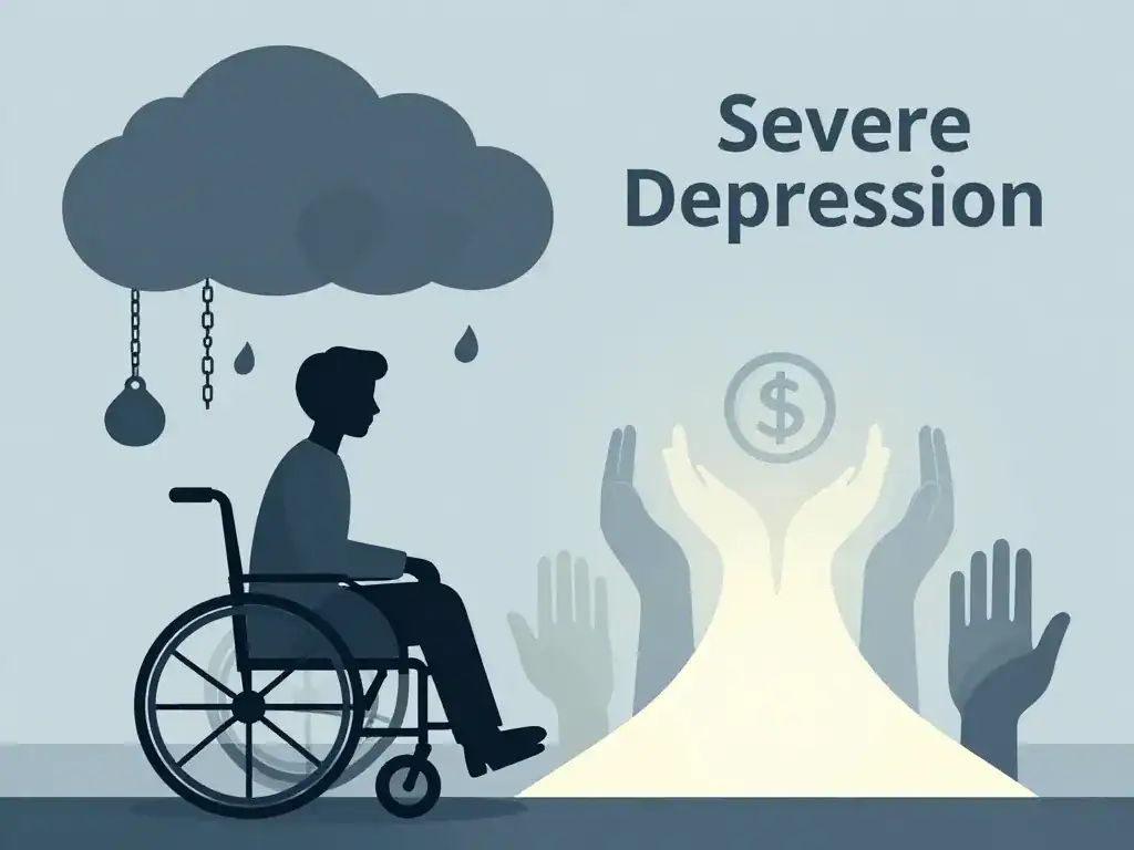 montant aah dépression connexion handicap illustration