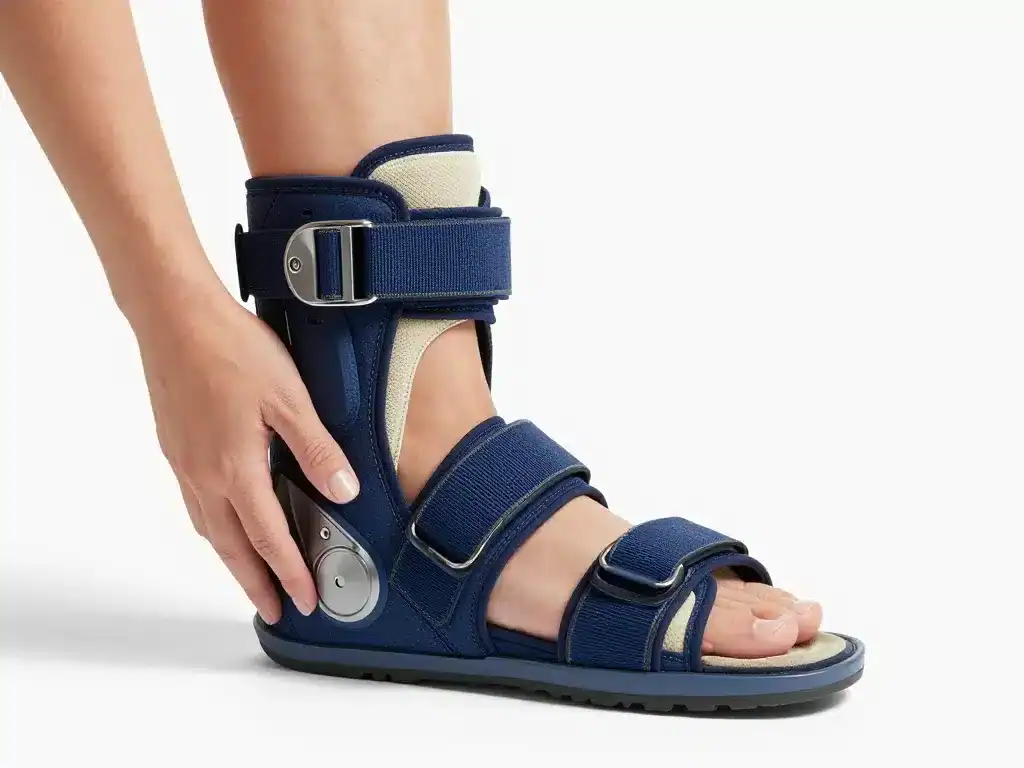 mise en place botte orthopédique peut-on marcher sans béquille