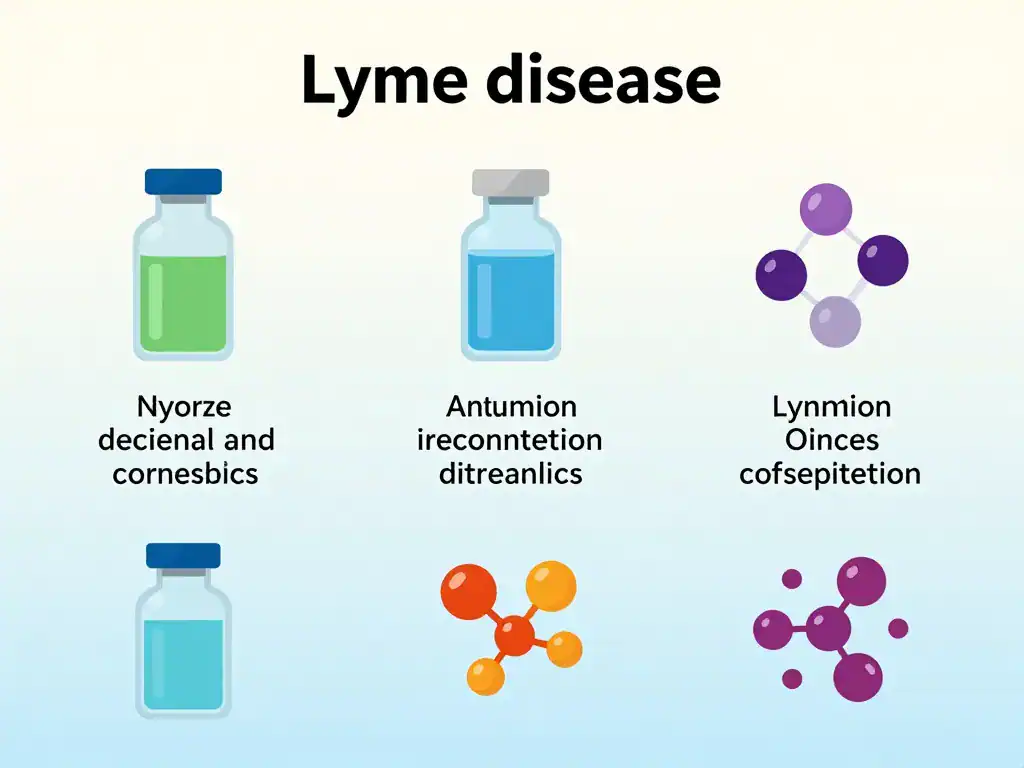 infographie piperacilline lyme traitements par stade