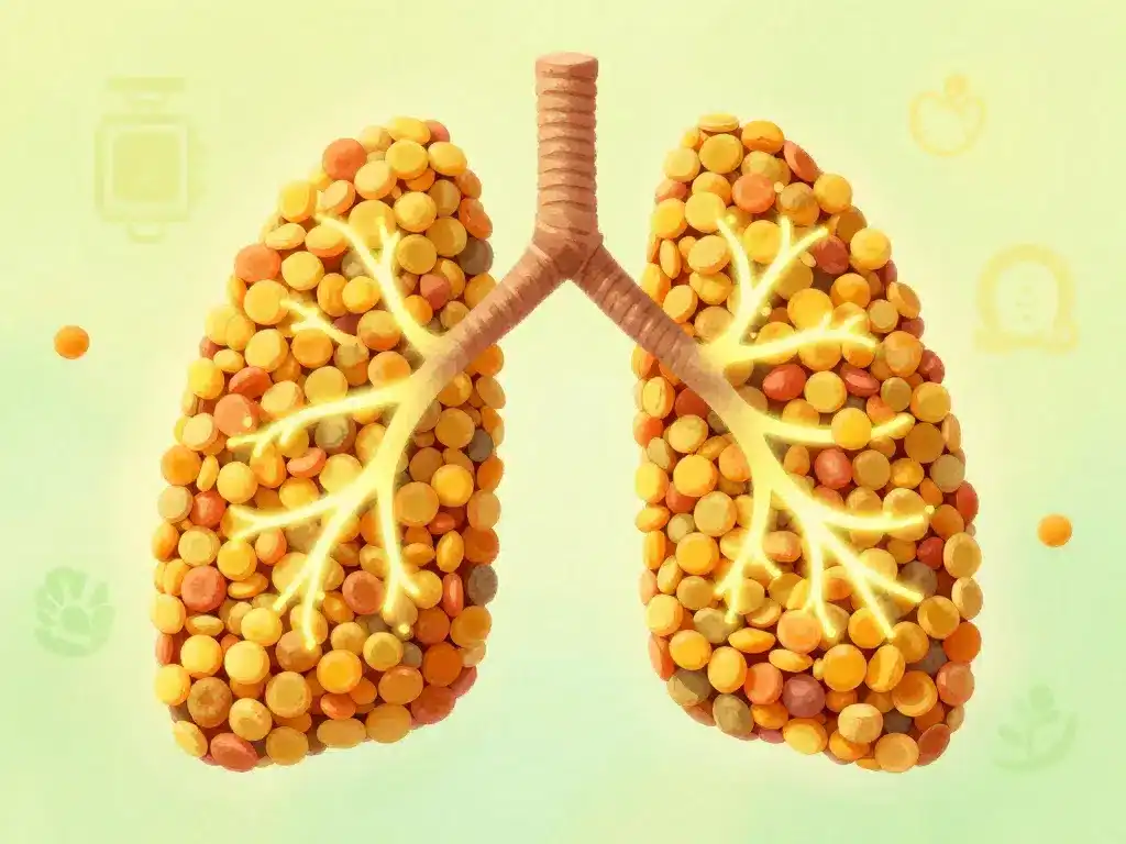 pollen d'abeille poitrine benefits santé respiratoire