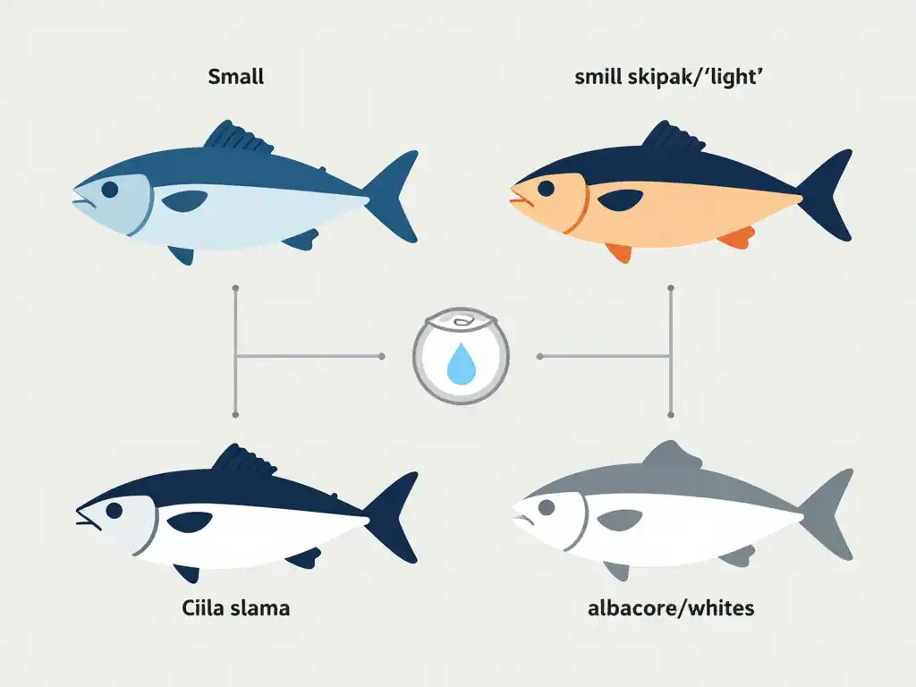 Comparatif types thon en boite enceinte diagramme choix