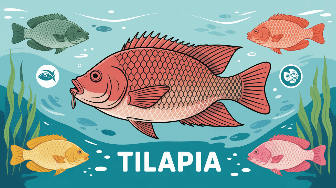 tilapia tilapia illustration poisson entier et filet production durable