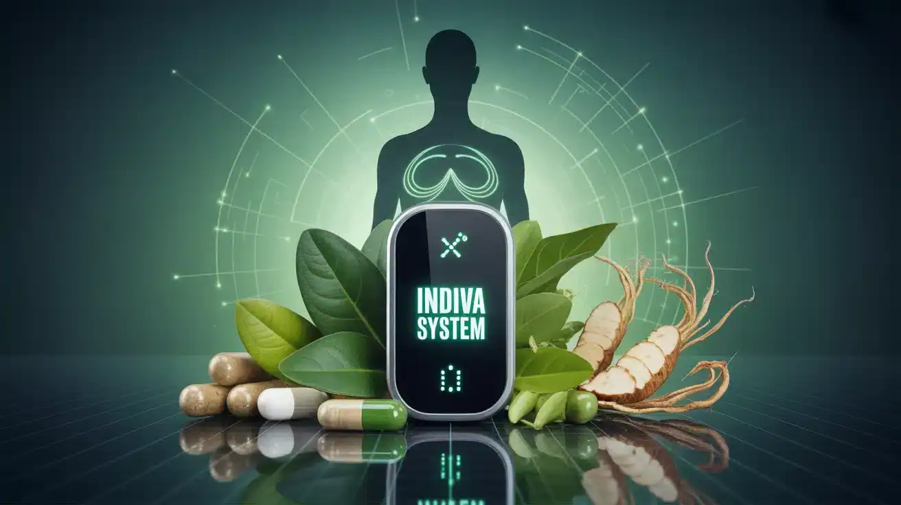 Illustration Indiva System capsules naturelles et appareil connecté