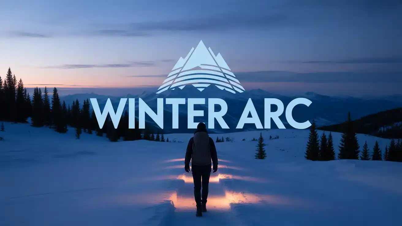 Winter Arc silhouette humaine paysage hivernal