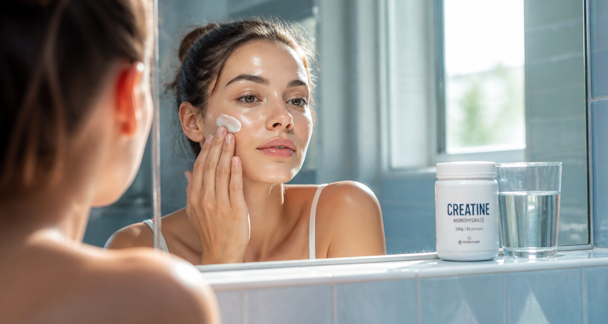 creatine effet sur la peau jeune femme