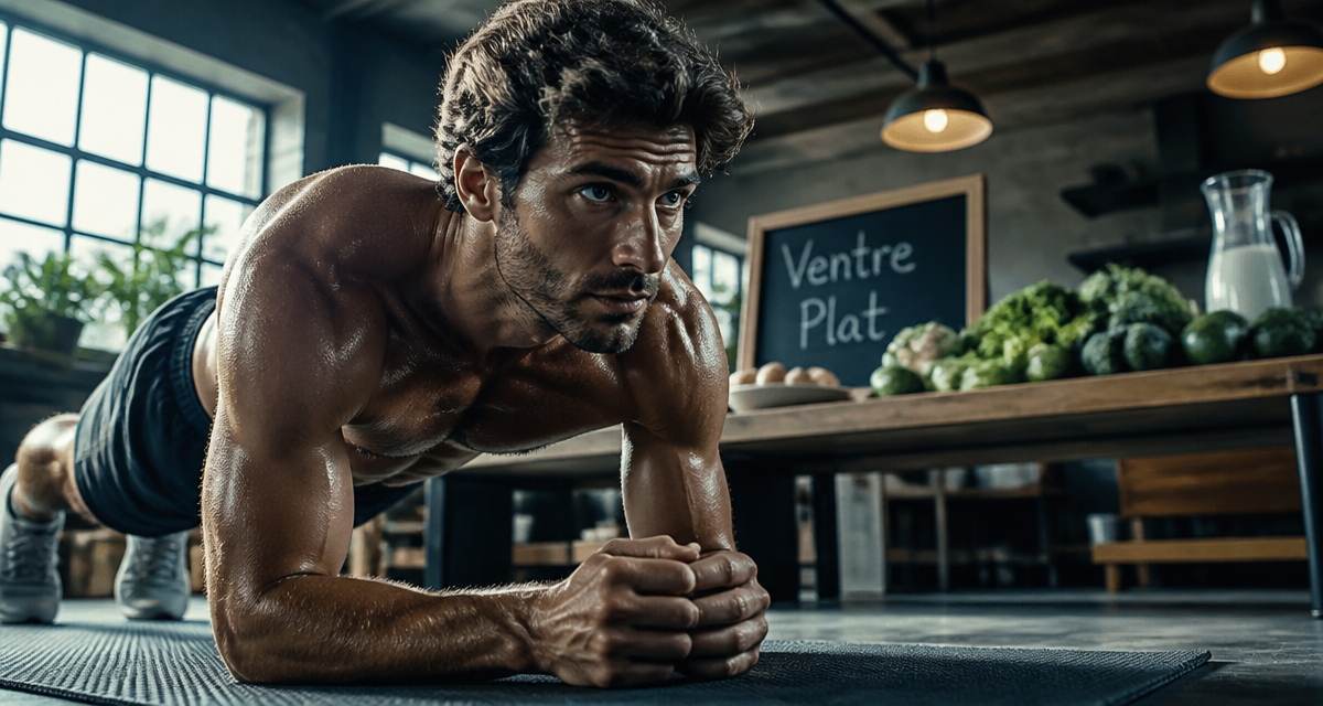 ventre plat et abdos gainage sportif
