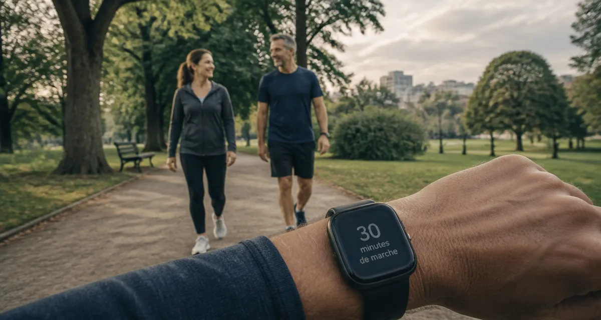 30 minutes de marche combien de pas couple marche parc