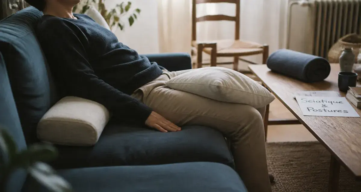 Sciatique:position a eviter : assis dos affalé sans coussin lombaire
