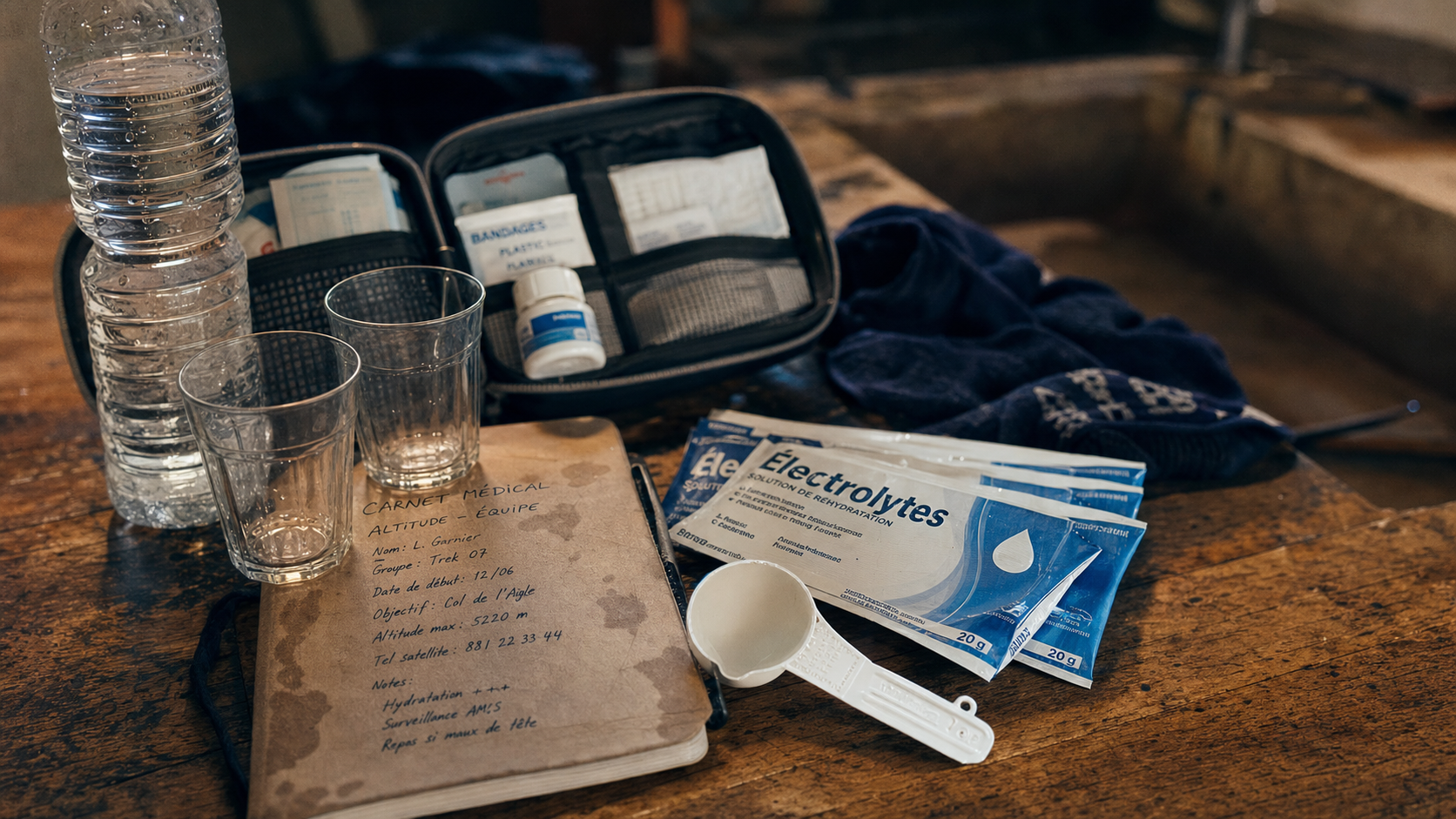 electrolytes c est quoi : solution de réhydratation et trousse médicale