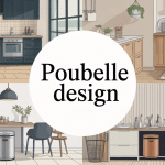 poubelle design mise en valeur dans différents styles d'intérieur
