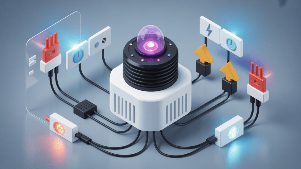 schema d'un detecteur de mouvement vue globale schématique