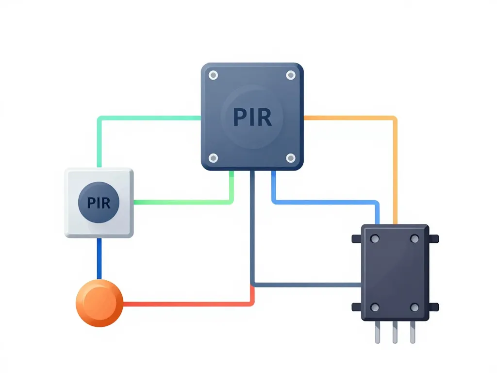 schema d'un detecteur de mouvement schéma des modules internes