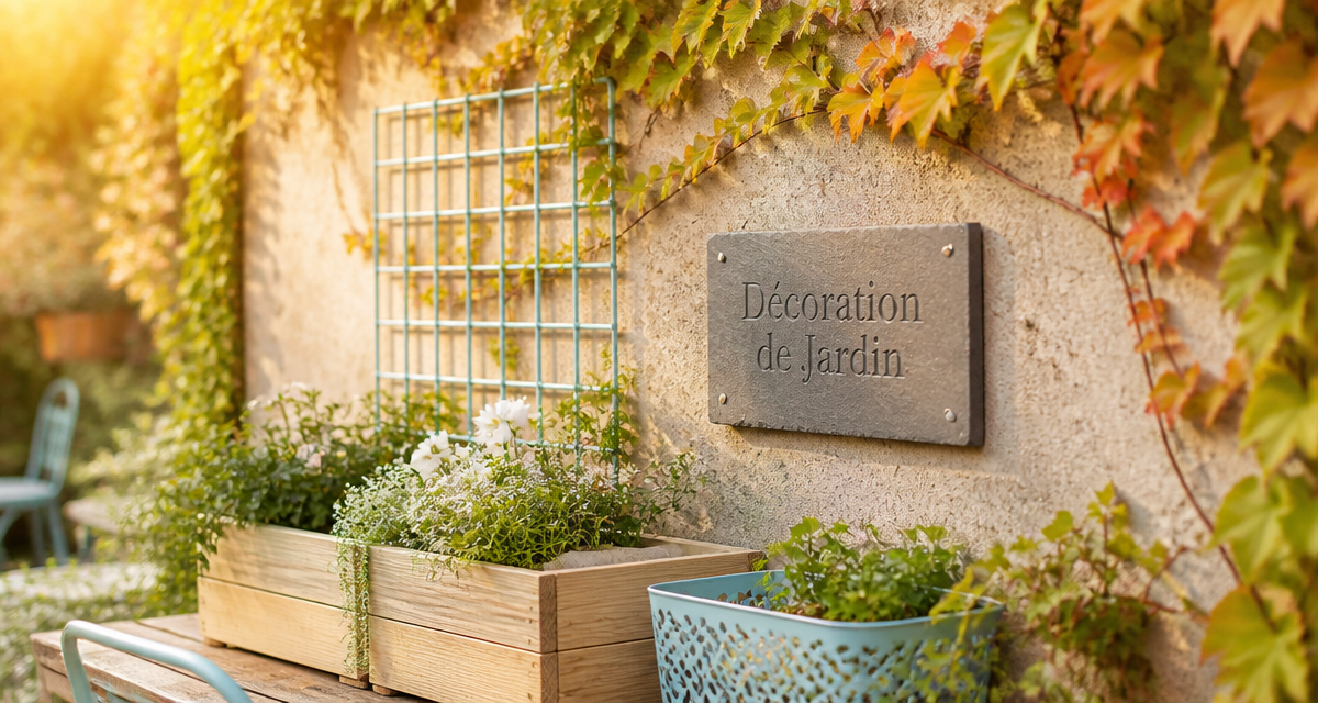 cache mur extérieur végétal et déco jardin