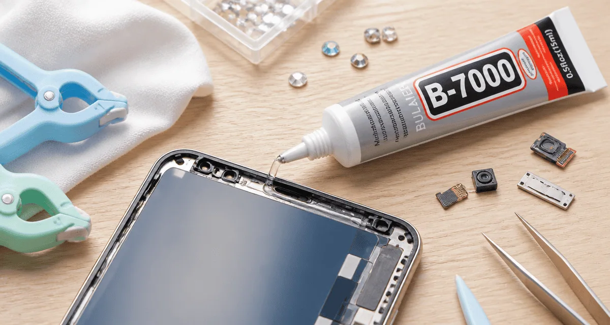 colle b-7000 utilisée pour électronique et bijou