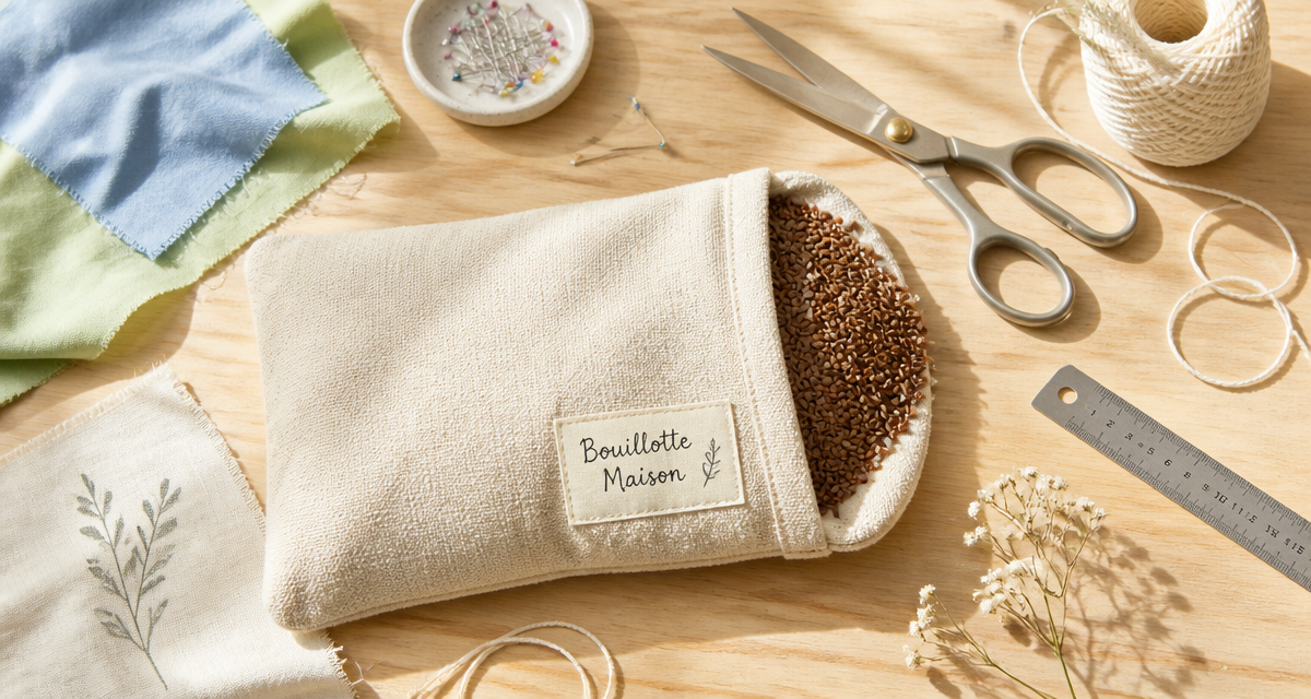 comment faire une bouillotte maison avec tissu et graines