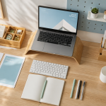 organiser un bureau avec accessoires et rangement