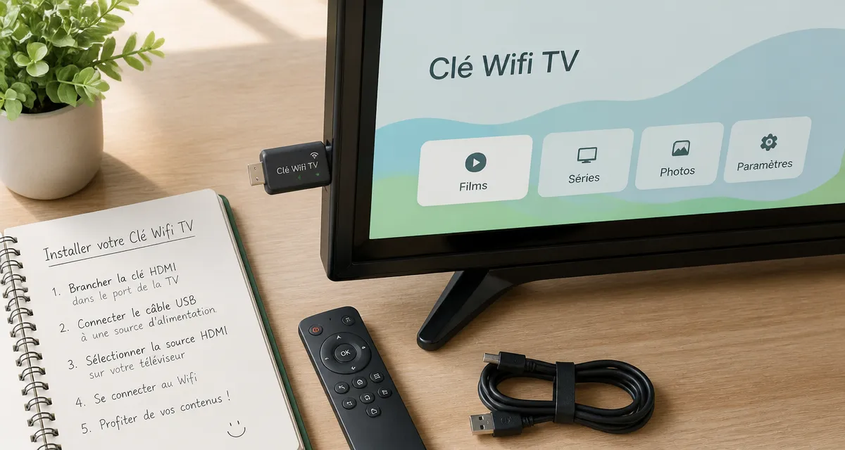 Clé wifi pour TV non connectée sur téléviseur classique