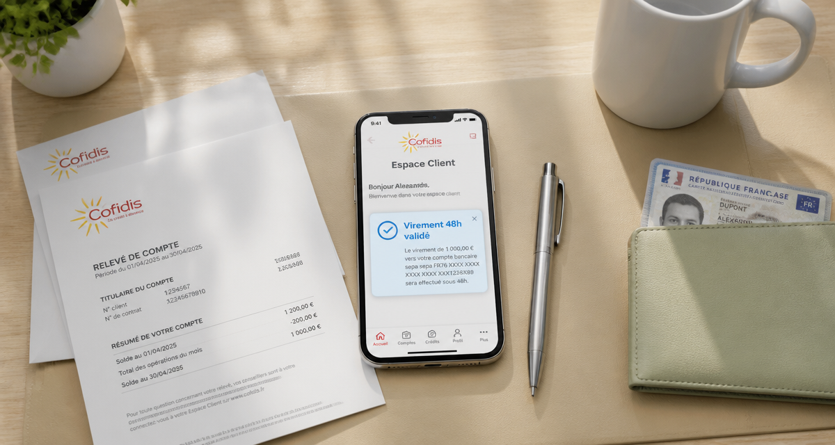 cofidis virement 48h smartphone notification