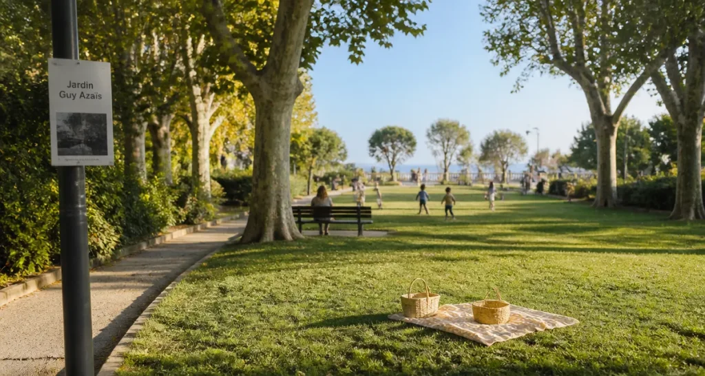 Photo du jardin Guy Azaïs à Marseille, espace vert familial