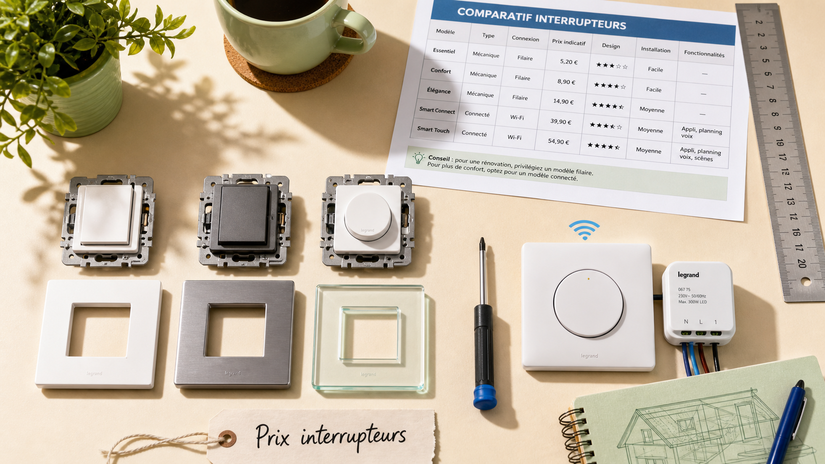 Prix des interrupteurs : mécanismes et budget électricité