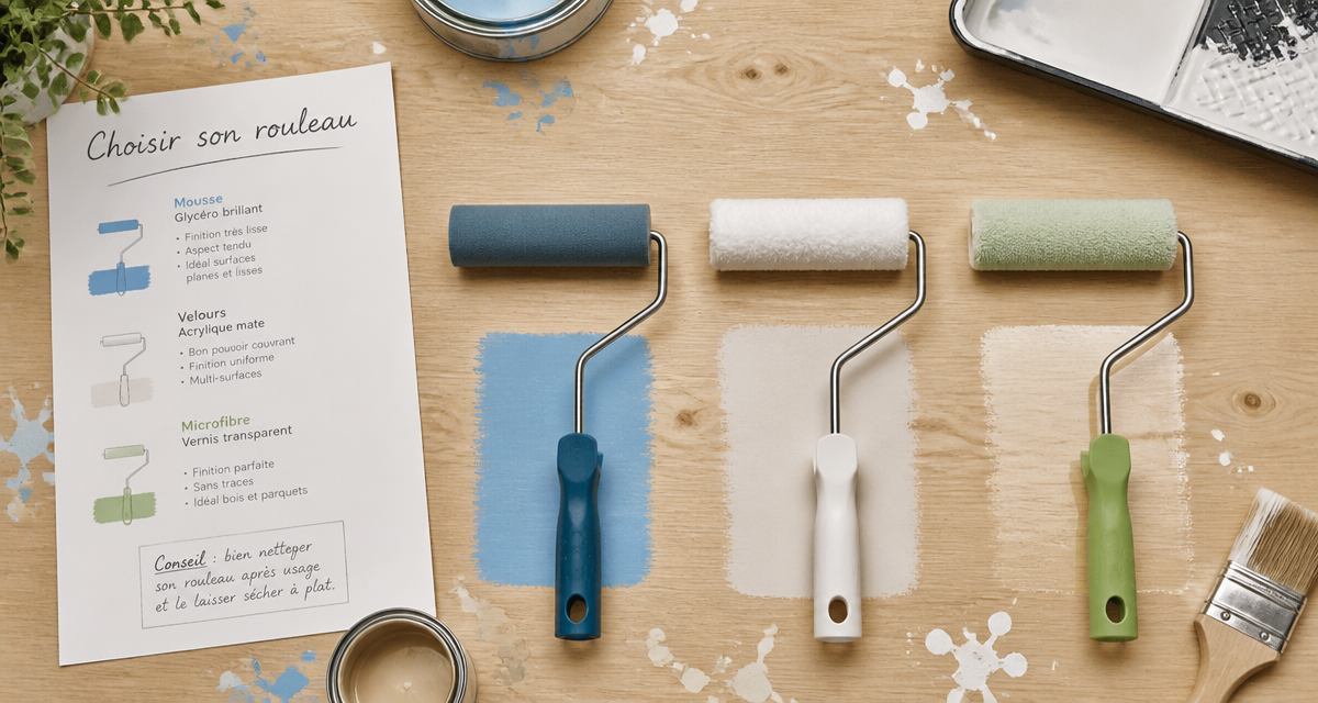 rouleau en mousse pour quelle peinture sur plan de travail