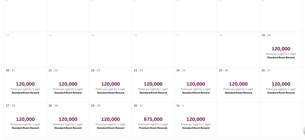 Hilton Conrad Bora Bora Nui Booking Calendar