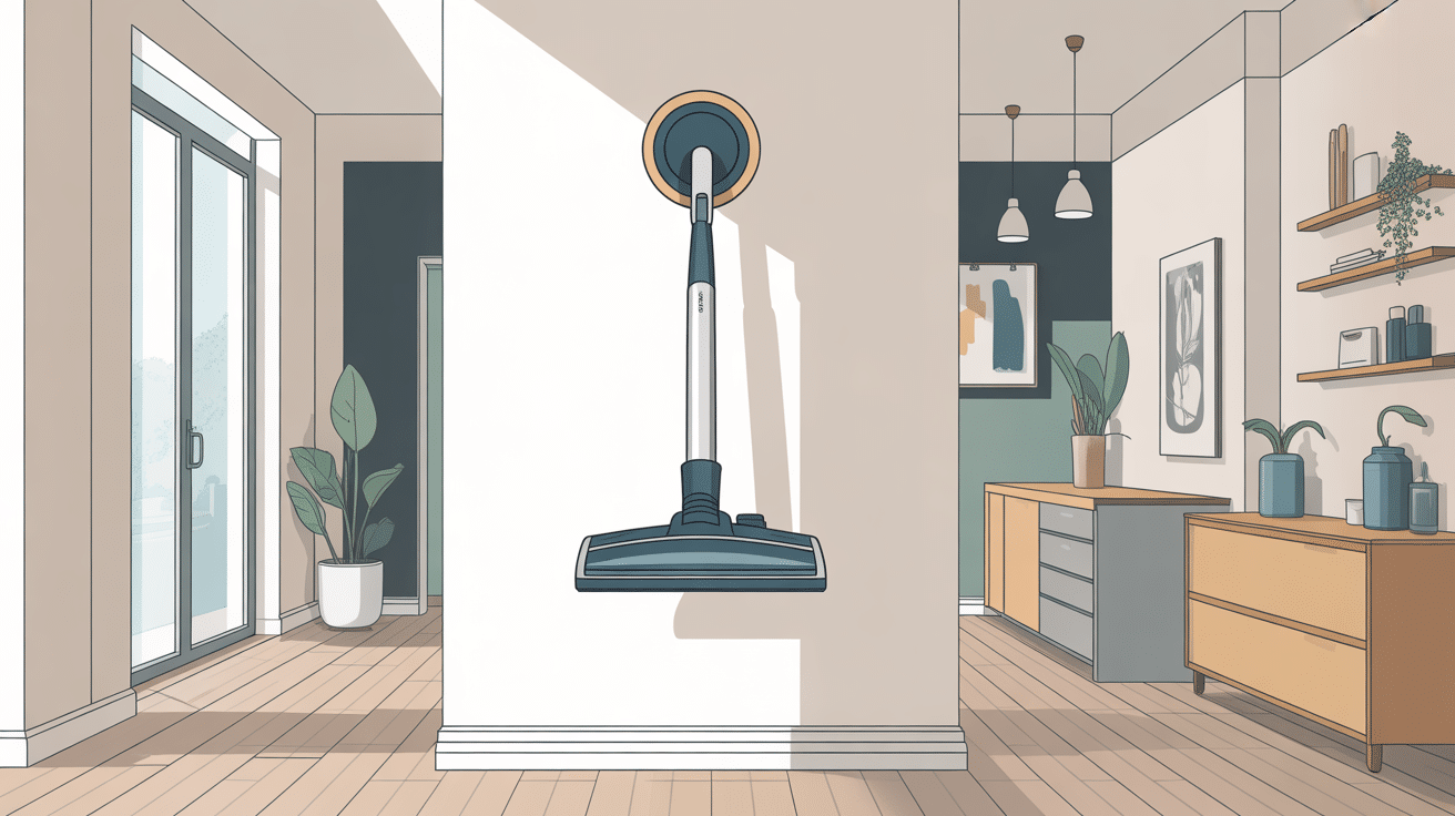 Comment fixer un aspirateur Rowenta au mur image support mural design
