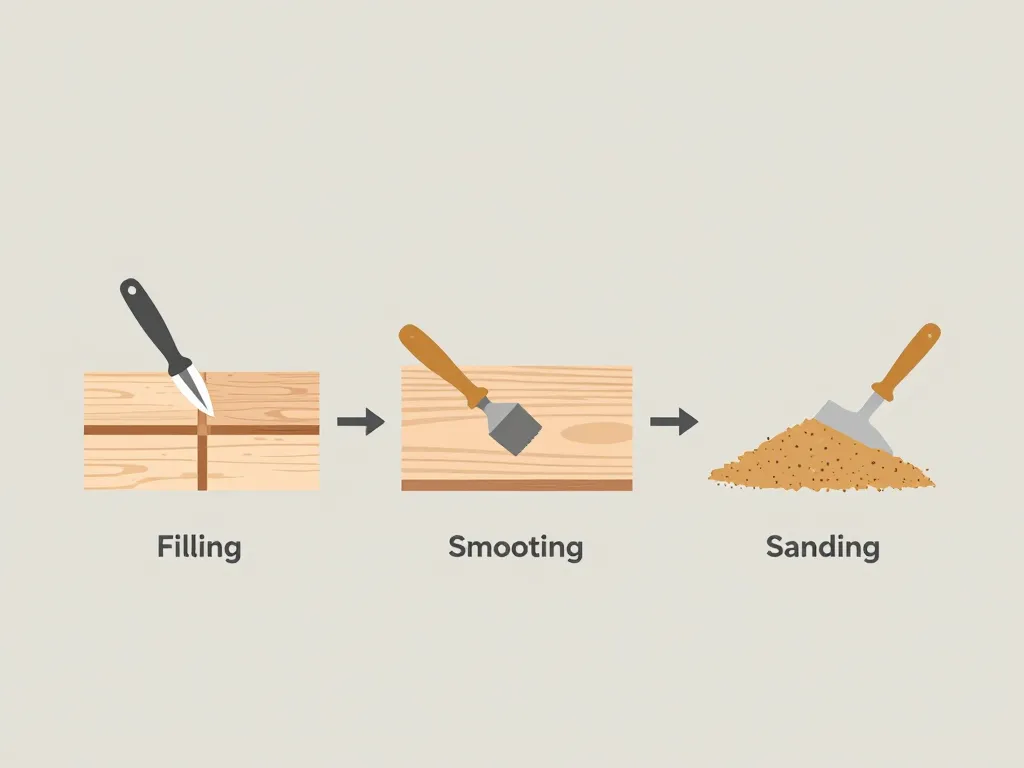 étapes application enduit sur bois lisse
