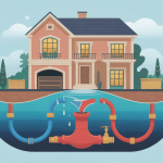 illustration installation de pompe de relevage maison eaux usées